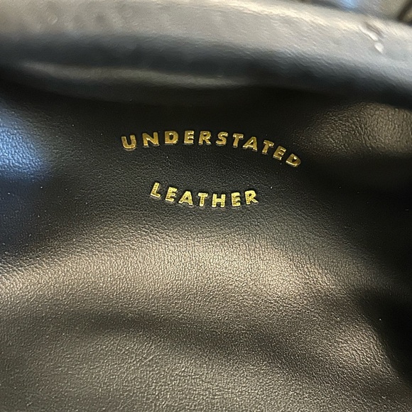 Understated Leather Vegan Clutch/Crossbody - Picture 2 of 3